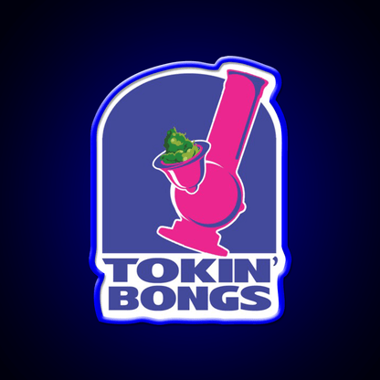 Tokin Bongs Hemp Inspired Green Leaf Led Neon Sign Rgb Color - Shineneon