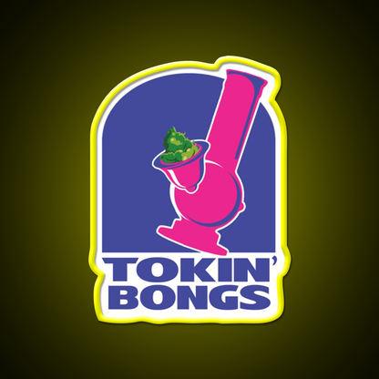 Tokin Bongs Hemp Inspired Green Leaf Led Neon Sign Rgb Color - LED neon sign view 7