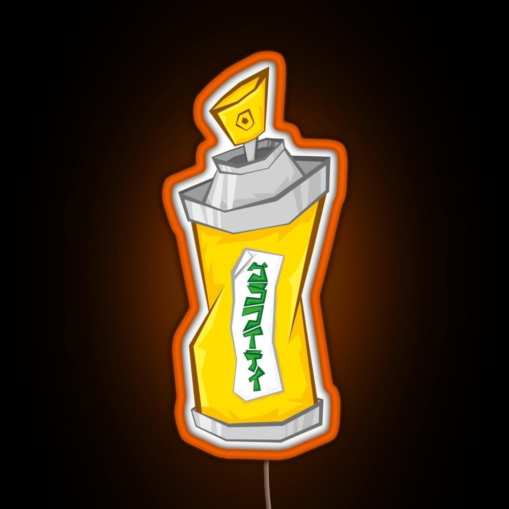 Tokyo To Spray Can Katakana Rgb Led Neon Sign Pop Wall Art - Shineneon