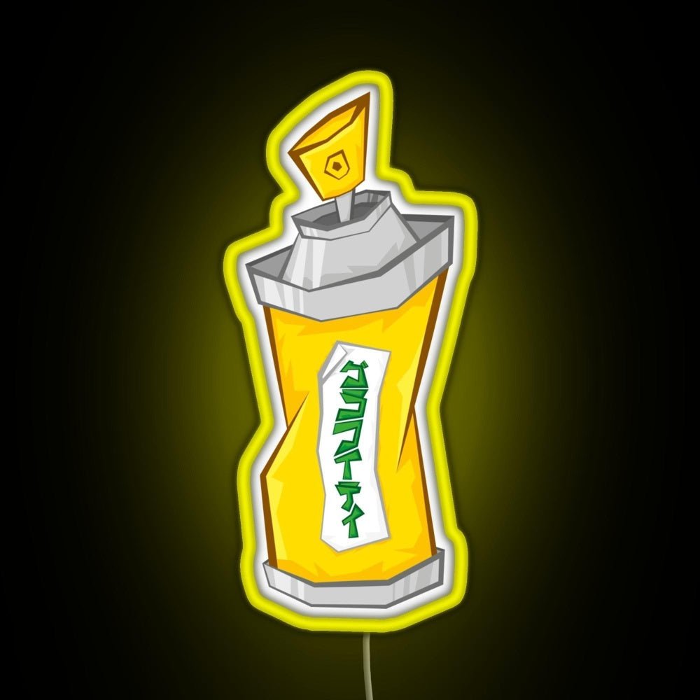 Tokyo To Spray Can Katakana Rgb Led Neon Sign Pop Wall Art - Shineneon