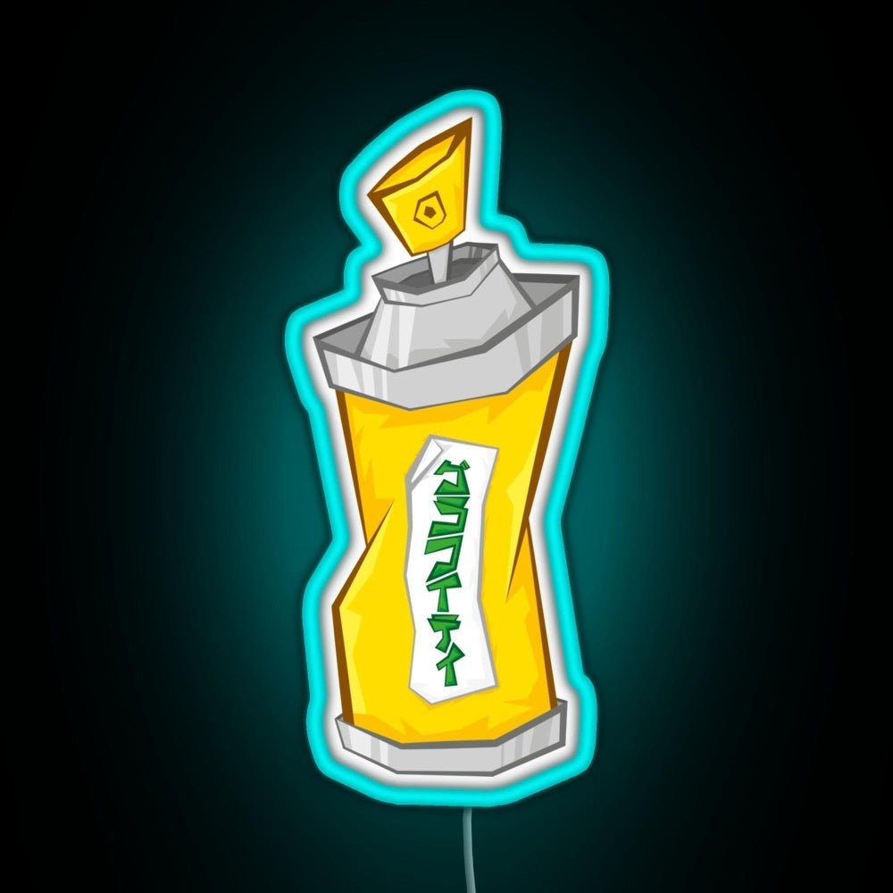 Tokyo To Spray Can Katakana Rgb Led Neon Sign Pop Wall Art - Shineneon