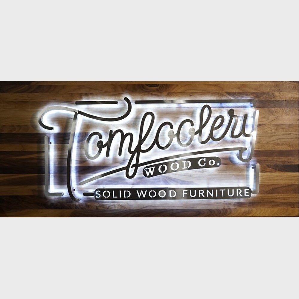Tomfoolery Wood 3D Backlit Channel Letters Led Light Sign - Shineneon