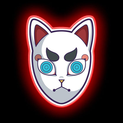 Tomioka Giyu Kitsune Mask Demon Slayer Kimetsu No Yaiba Neon Sign - Shineneon