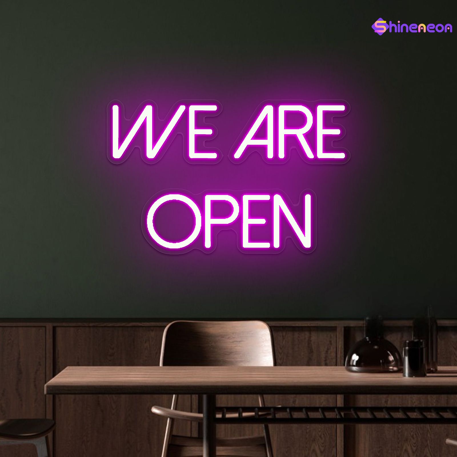 Tom's We Are Open Custom Led Neon Sign - Shineneon