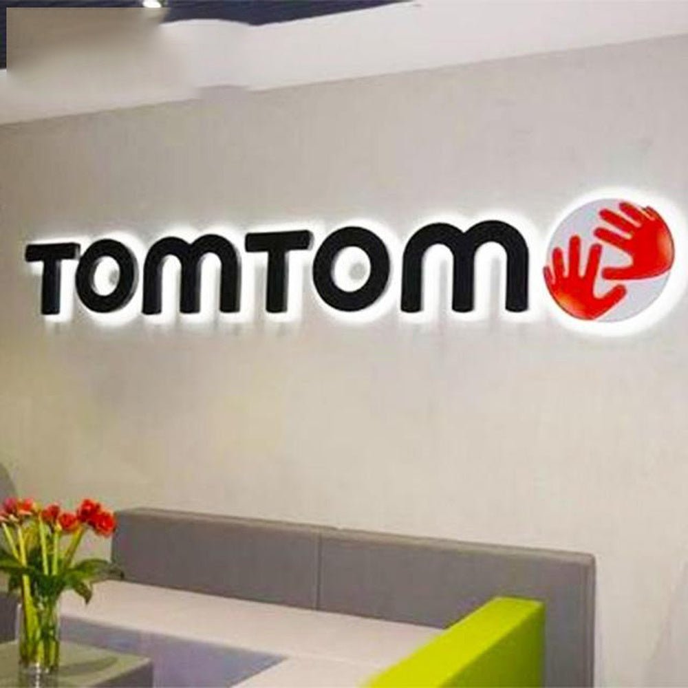 Tomtom 3D Backlit Letters Business Metal Led Sign - Shineneon