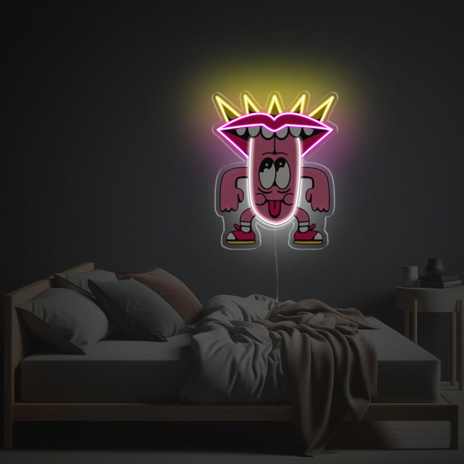 Tongue Guy Monster Led Neon Acrylic Artwork | Shineneon