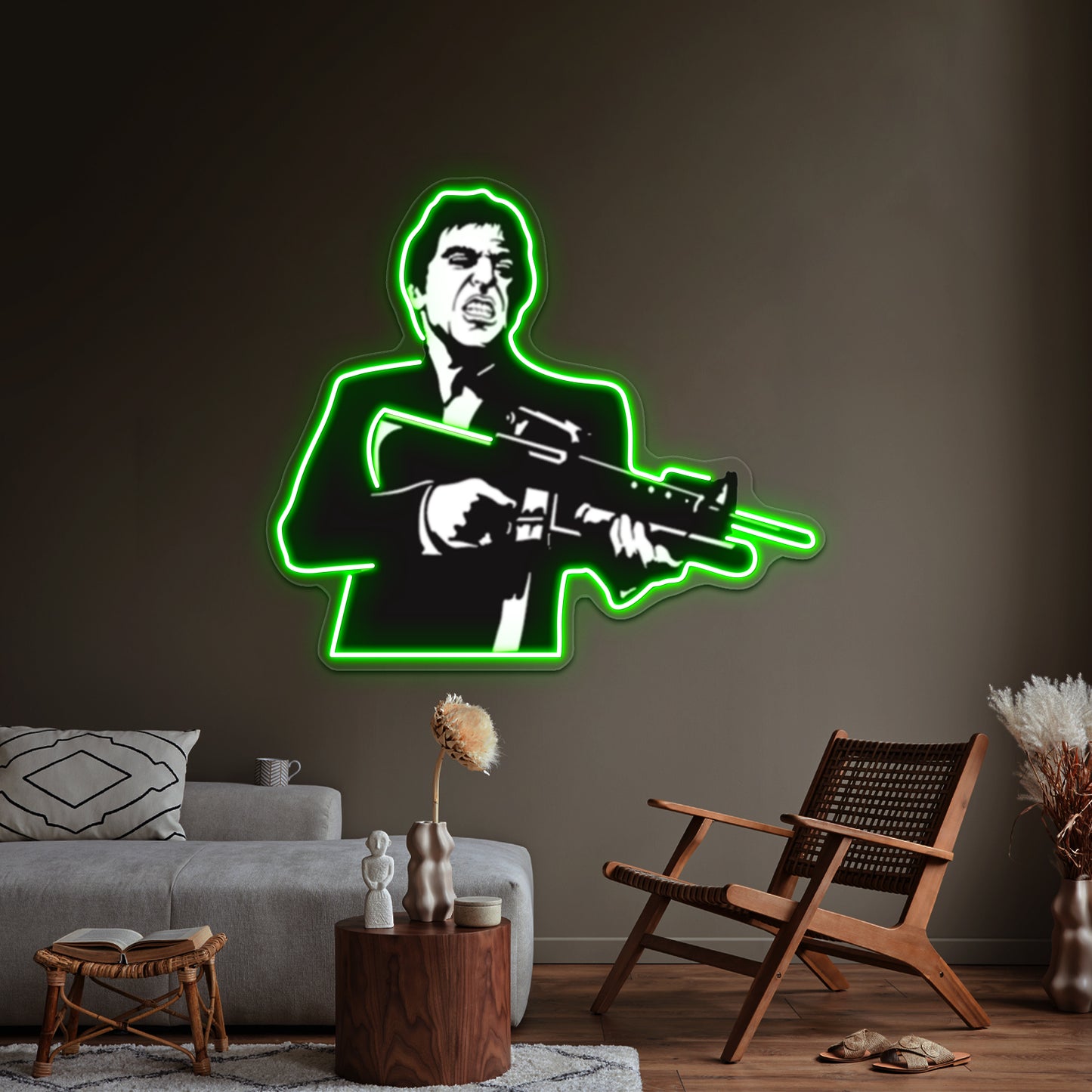 Tony Montana Pop Artwork Personalized Neon Signs