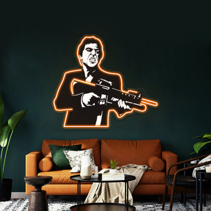 Tony Montana Pop Artwork Personalized Neon Signs