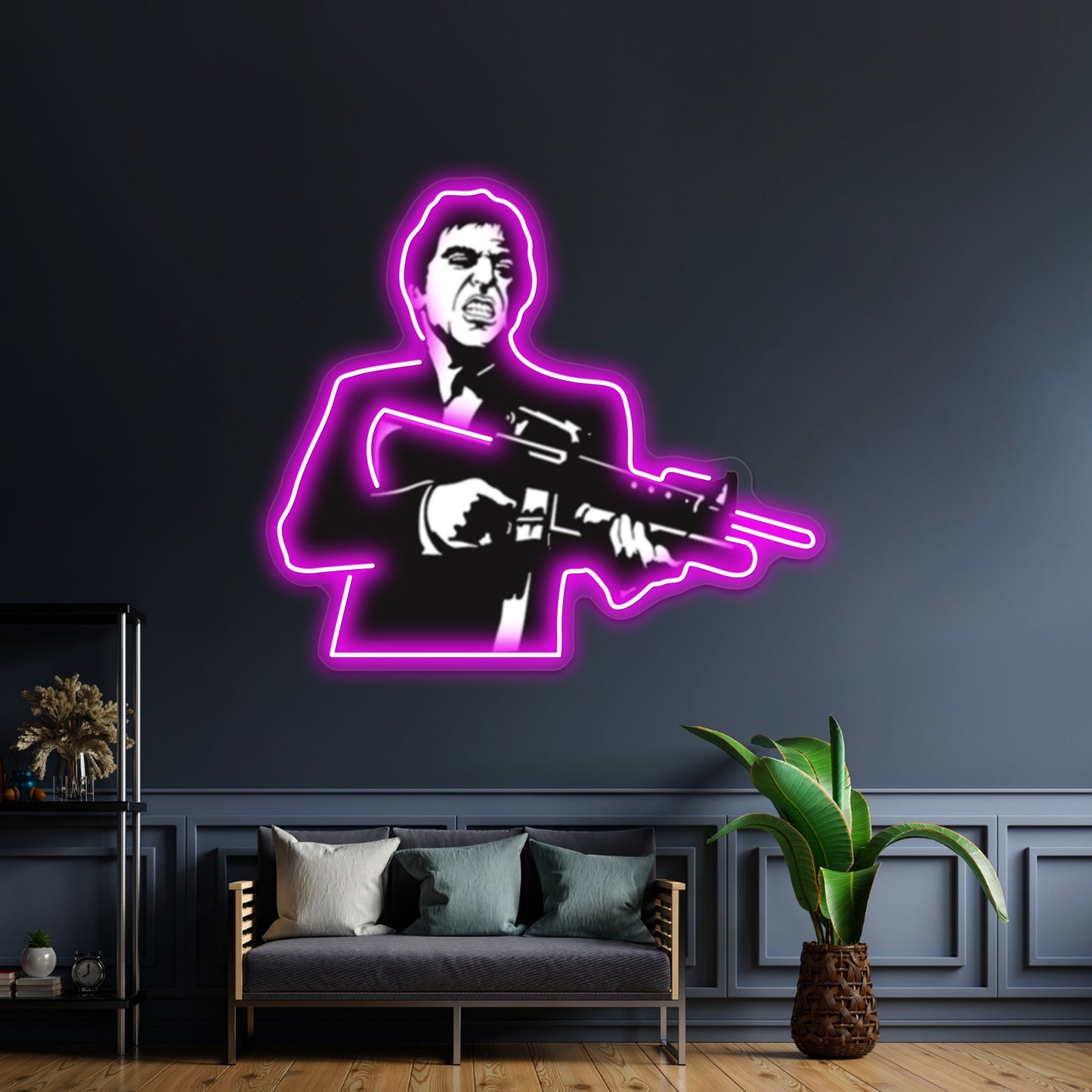 Tony Montana Pop Artwork Personalized Neon Signs