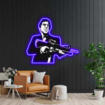 Tony Montana Pop Artwork Personalized Neon Signs