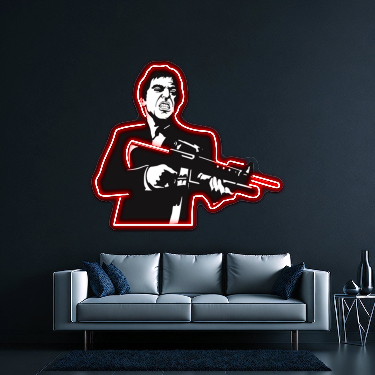 Tony Montana Pop Artwork Personalized Neon Signs