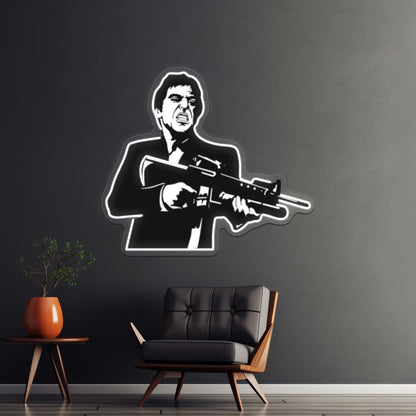 Tony Montana Pop Artwork Personalized Neon Signs