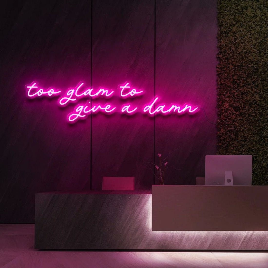 Too Glam To Give A Damn Led Sign Business Neon Signs - Shineneon