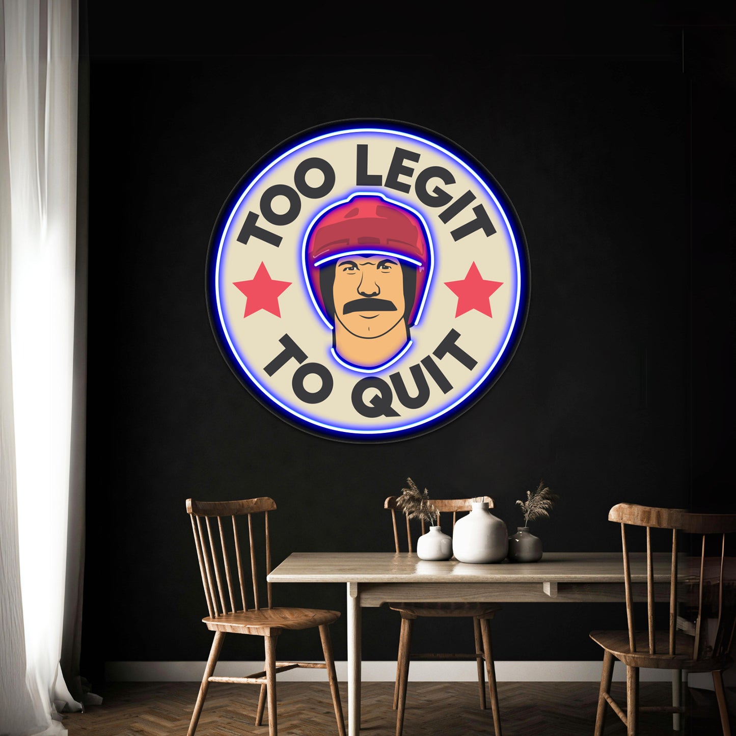 Too Legit To Quit Artwork Personalized Neon Signs