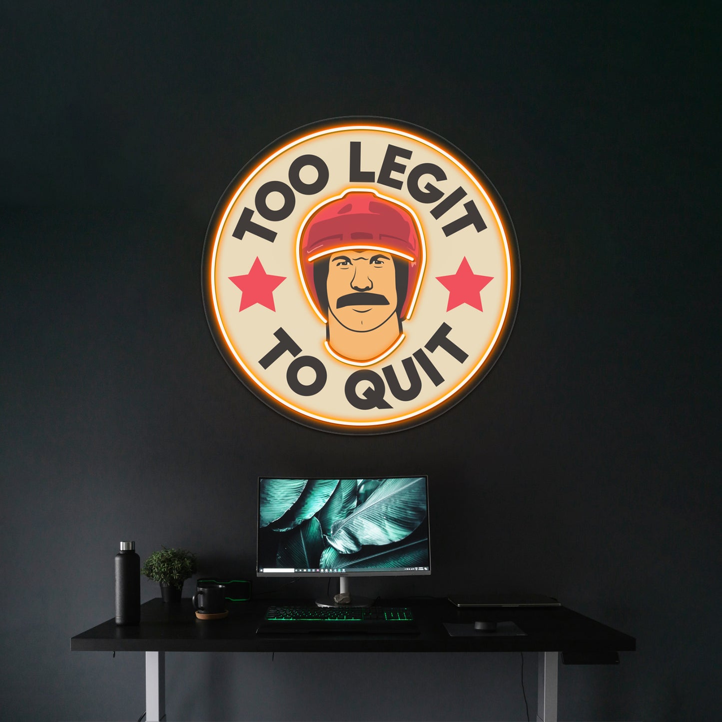 Too Legit To Quit Artwork Personalized Neon Signs