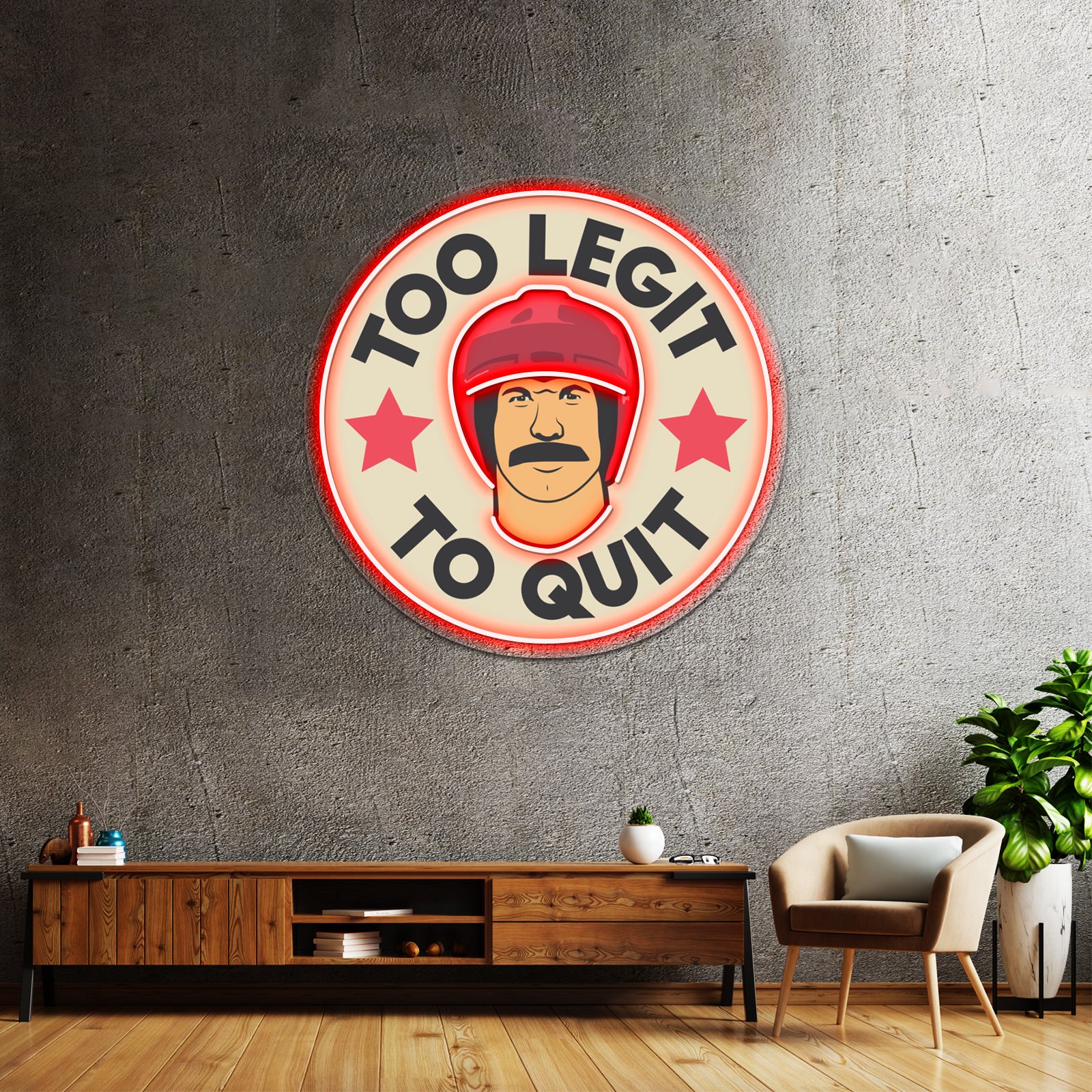 Too Legit To Quit Artwork Personalized Neon Signs | Shineneon