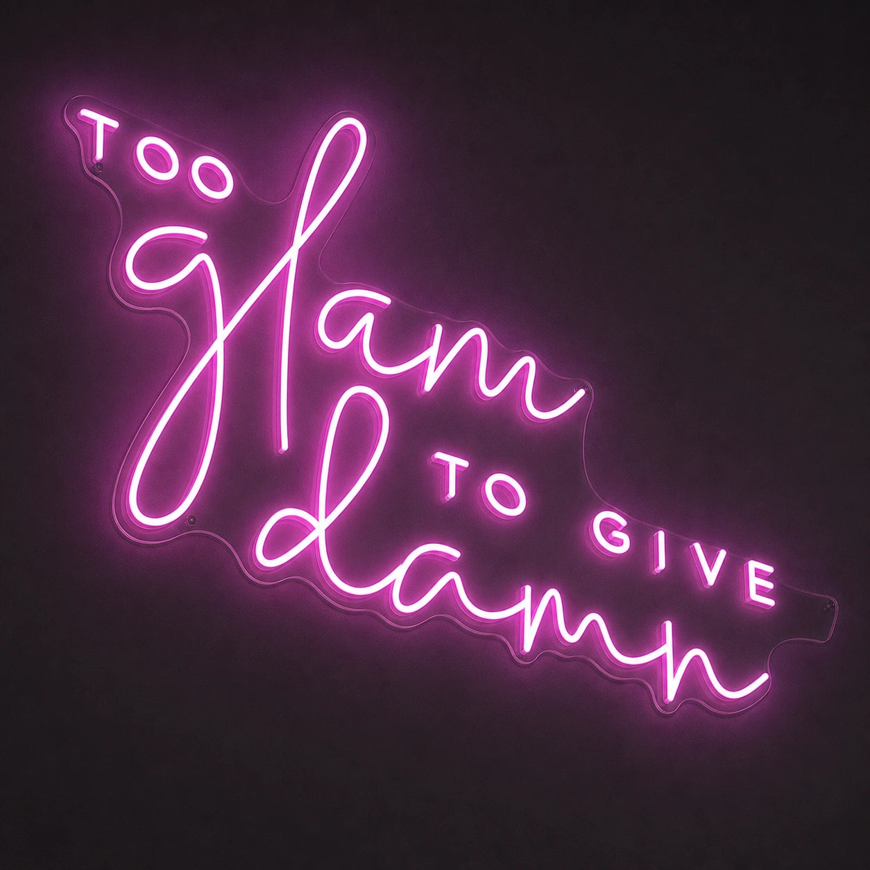 Too Many To Give Damn LED Neon Sign main product image