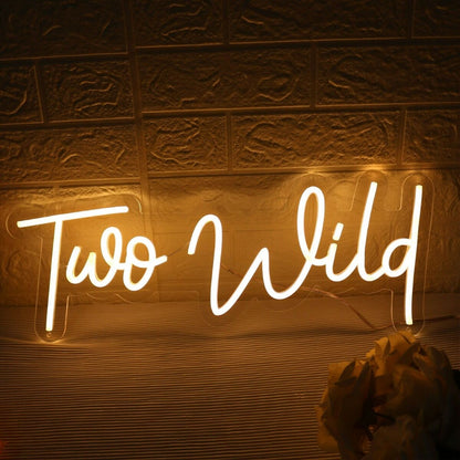 Too Wild Yellow Led Neon Sign - Shineneon