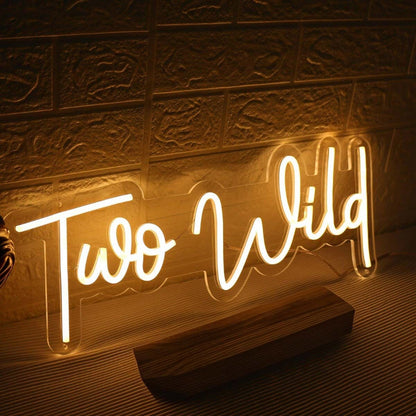 Too Wild Yellow Led Neon Sign - Shineneon