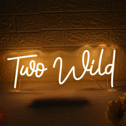 Too Wild Yellow Led Neon Sign - Shineneon
