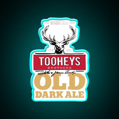 Tooheys Old Dark Ale Pop Beer Bar Decor Led Neon Sign Rgb Color - Size and dimension reference