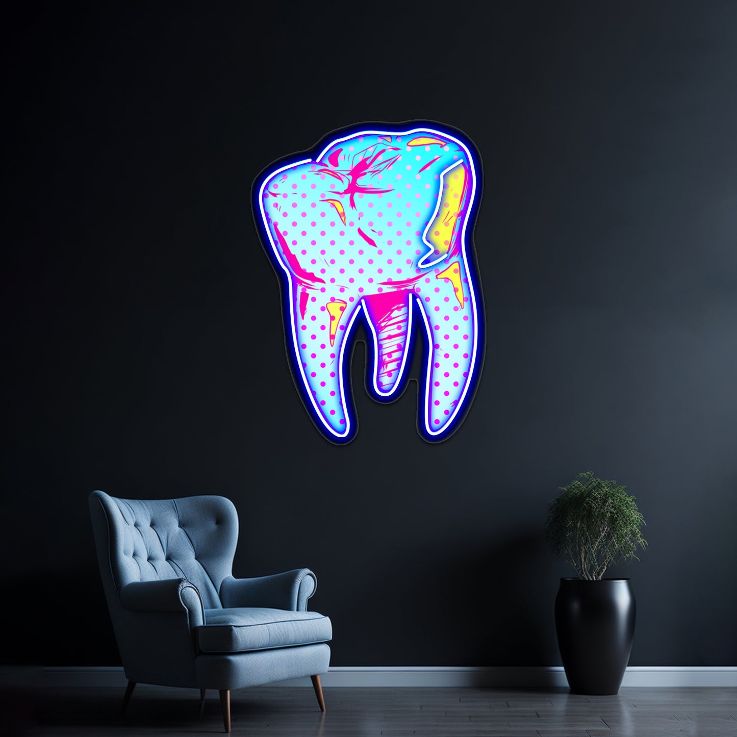 Tooth Be Told Artwork Personalized Neon Signs