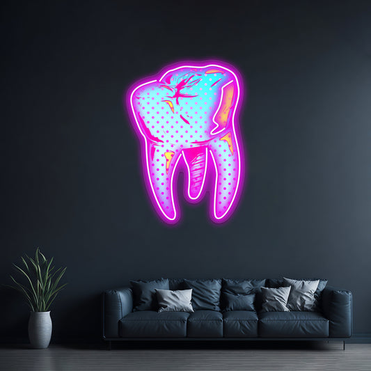 Tooth Be Told Artwork Personalized Neon Signs