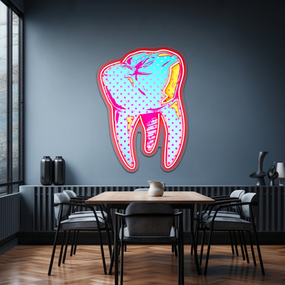 Tooth Be Told Artwork Personalized Neon Signs