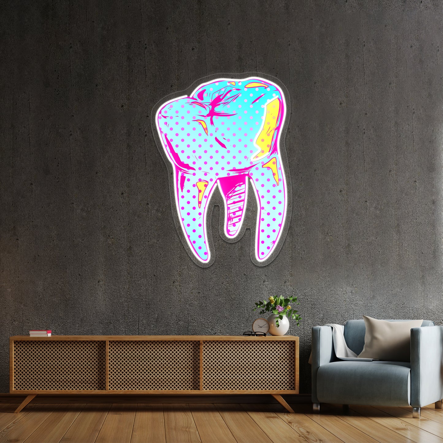 Tooth Be Told Artwork Personalized Neon Signs