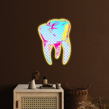 Tooth Be Told Artwork Personalized Neon Signs