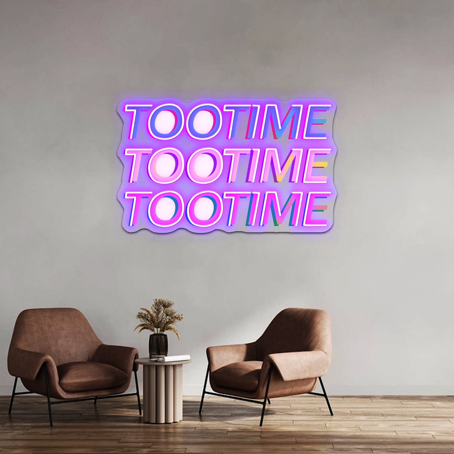 Tootimetootimetootime Artwork Personalized Neon Signs