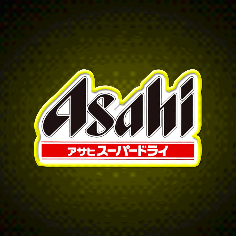 Top Asahi Jirayareta Beer Bar Decor Led Neon Sign Rgb Color - Custom LED neon sign front view