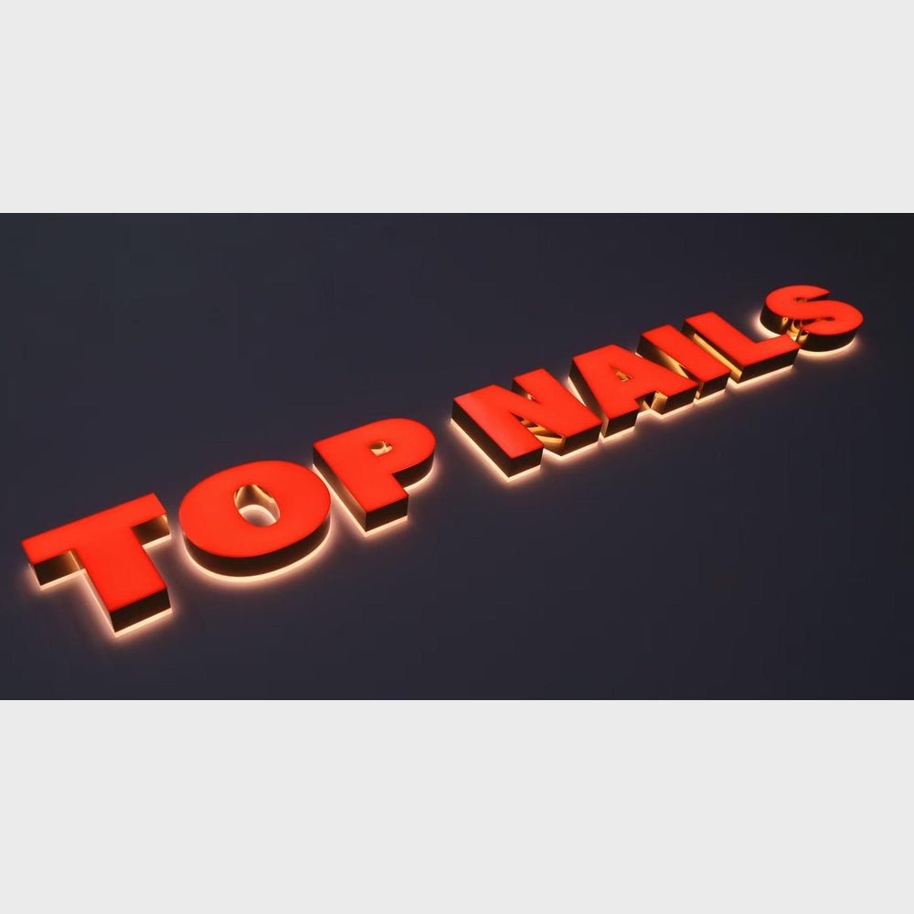 Top Nails 3D Frontlit And Backlit Channel Letter Led Light Sign - Shineneon