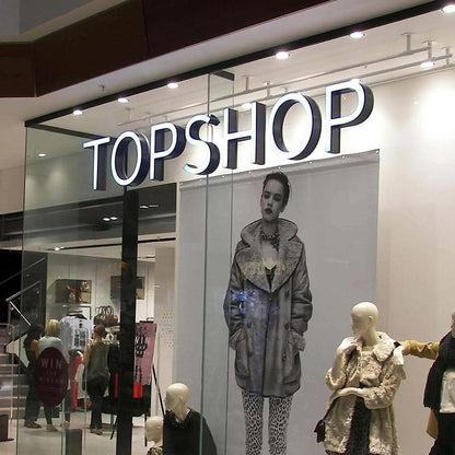 Top Shop 3D Frontlit Letters Metal Led Sign - Shineneon