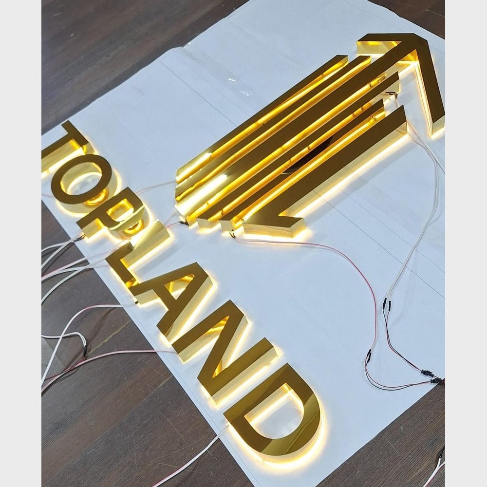 Topland 3D Backlit Channel Letters Led Light Sign - Shineneon