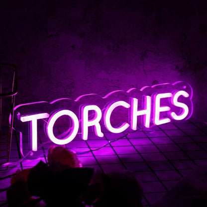 Torches Pink Led Neon Sign - Shineneon