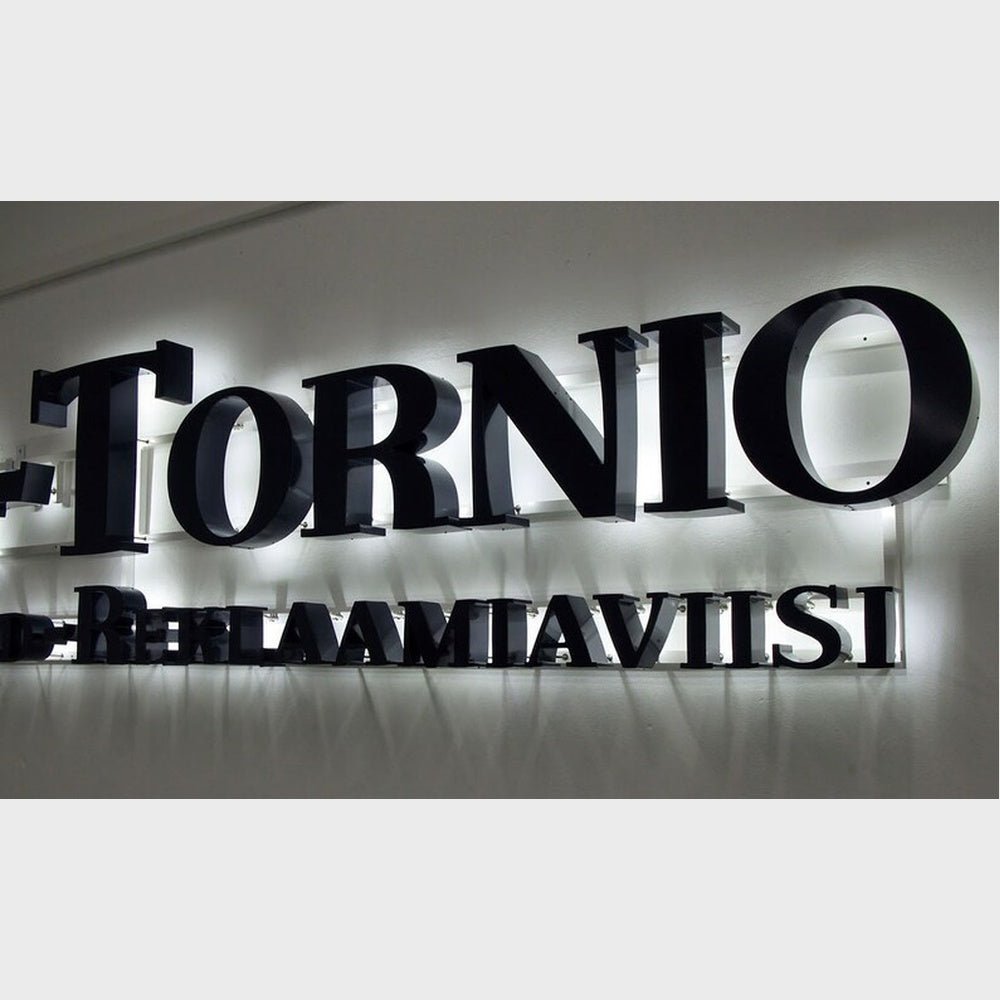 Tornio 3D Backlit Channel Letters Led Light Sign - Shineneon