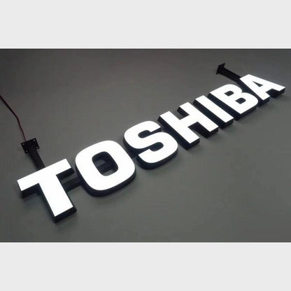 Toshiba 3D Frontlit Channel Letters Led Light Sign