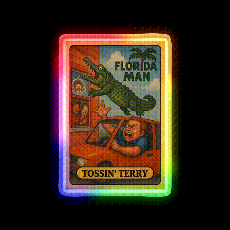 Tossin Terry Fast Food Led Neon Sign For Burger Place Rgb Color - LED neon sign close-up detail