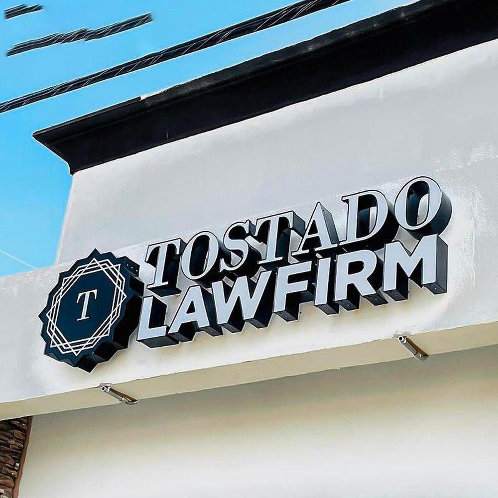 Tostado Lawfirm 3D Backlit Letters Business Metal Led Sign - Shineneon