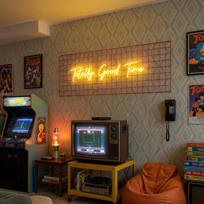 Totally Good Time Bedroom Decor LED Neon Sign - 03 Real Lifestyle Scene