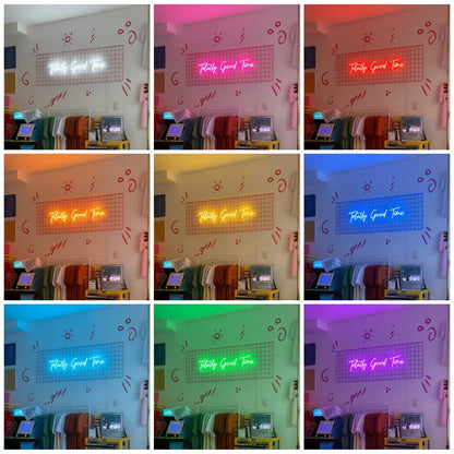 Totally Good Time Bedroom Decor LED Neon Sign - 05 Color Grid