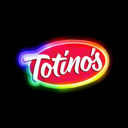 Totinos Pizza Rolls Snack Food Led Neon Sign Rgb Color - LED neon sign close-up detail