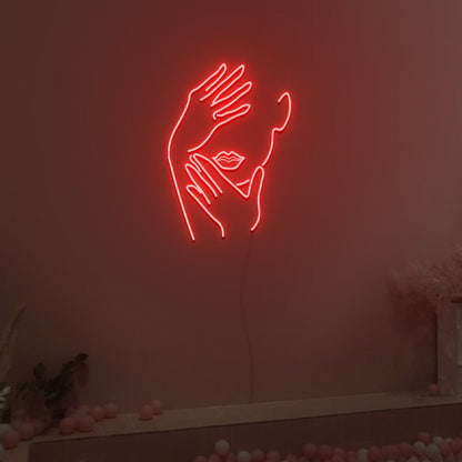 Touch Face Neon Sign Fashion Led Neon Sign For Home Party | Shineneon
