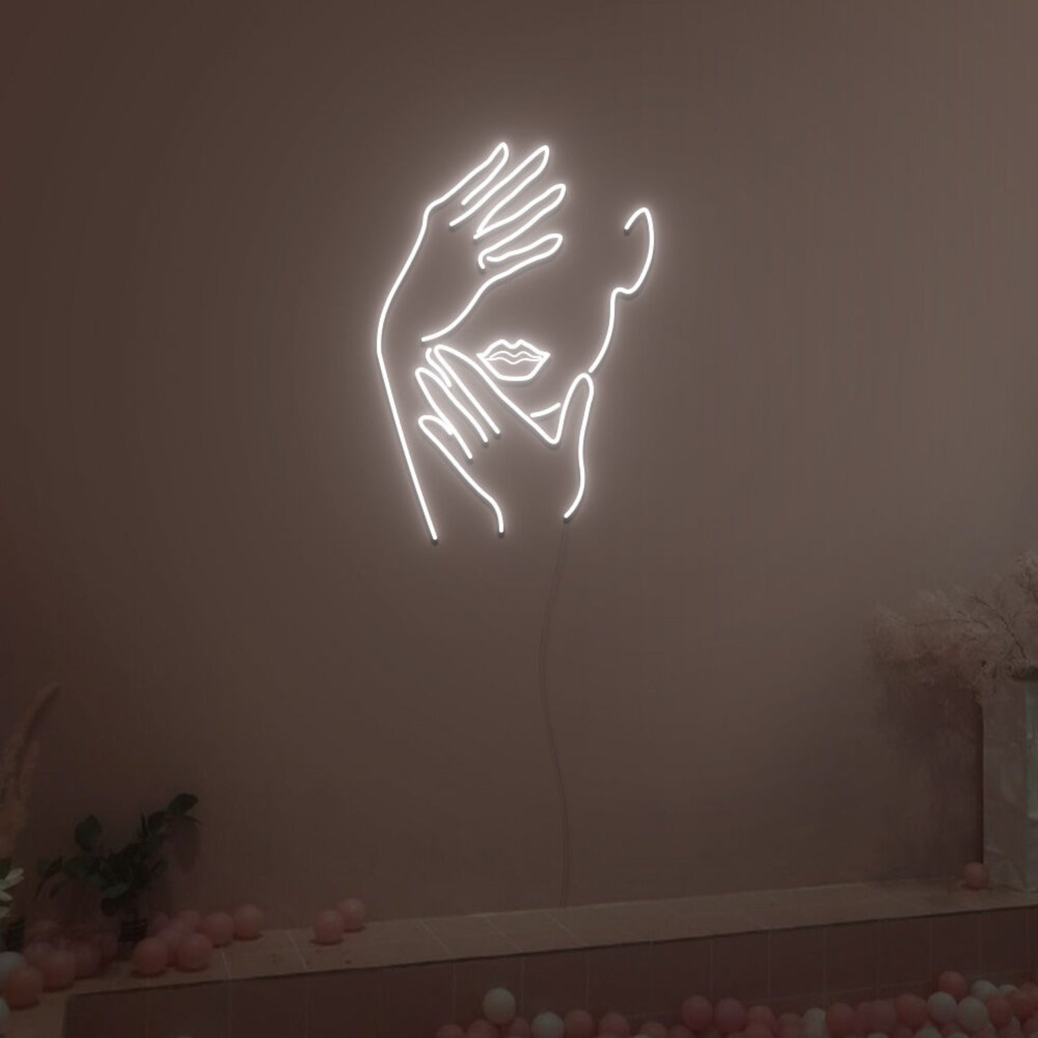 Touch Face Neon Sign Fashion Led Neon Sign For Home Party | Shineneon