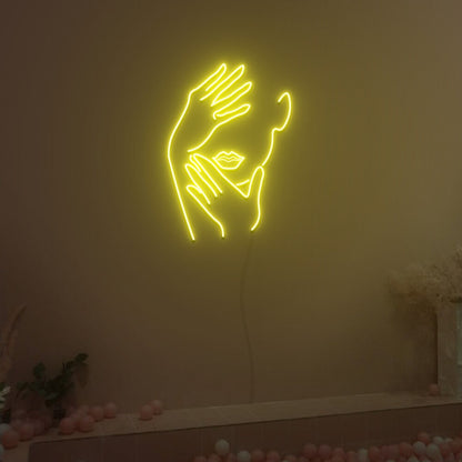 Touch Face Neon Sign Fashion Led Neon Sign For Home Party | Shineneon