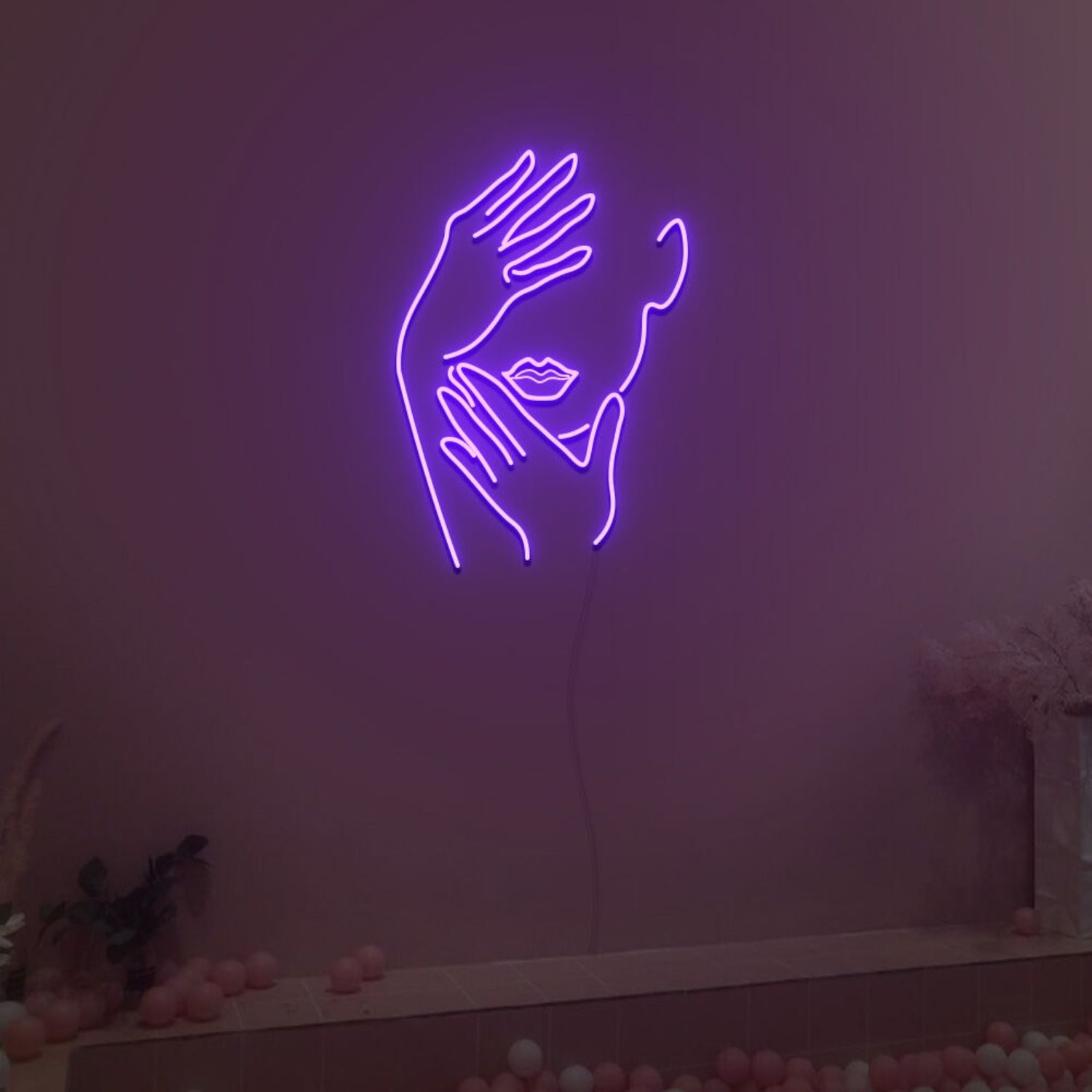 Touch Face Neon Sign Fashion Led Neon Sign For Home Party | Shineneon