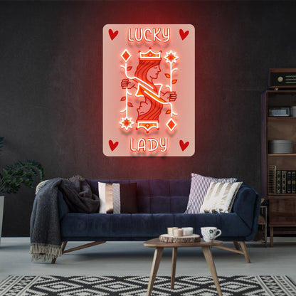 Touch To Your Home Office Bar Poker Uv Led Neon Sign - Shineneon