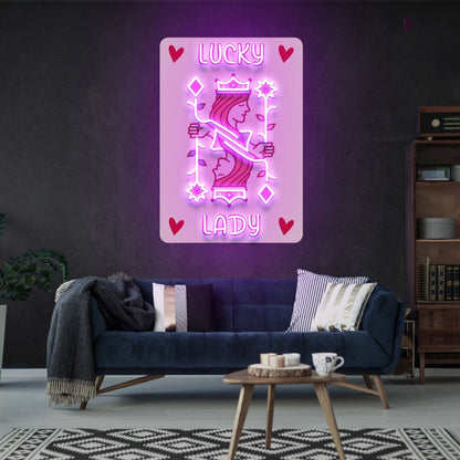 Touch To Your Home Office Bar Poker Uv Led Neon Sign - Shineneon