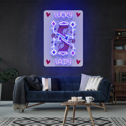 Touch To Your Home Office Bar Poker Uv Led Neon Sign - Shineneon